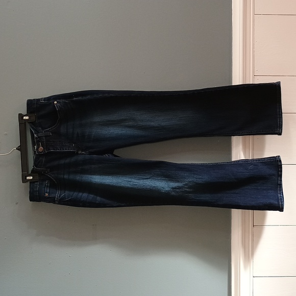 Lee Riders Women’s Sz 10P Midrise Bootcut Dark Wash  Denim - Picture 2 of 8